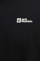 Хлопковая футболка Jack Wolfskin Essential 1808382 чёрный