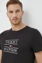 czarny Tommy Hilfiger t-shirt bawełniany Męski