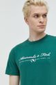 тъмнозелен Памучна тениска Abercrombie & Fitch