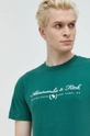 zielony Abercrombie & Fitch t-shirt bawełniany