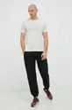 Tréningové tričko Calvin Klein Performance béžová