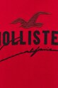 Памучна тениска Hollister Co. KI323.2223.500 червен