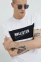 fehér Hollister Co. pamut póló