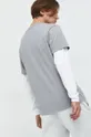 Bavlnené tričko s dlhým rukávom Hollister Co. sivá