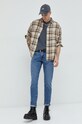 Памучна тениска Hollister Co. KI324.2359.110 сив AW22