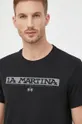 černá Bavlněné tričko La Martina
