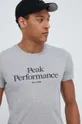 γκρί Βαμβακερό μπλουζάκι Peak Performance