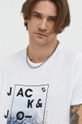 biały Jack & Jones t-shirt bawełniany