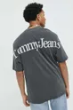 γκρί Βαμβακερό μπλουζάκι Tommy Jeans
