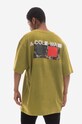 Oblečenie Bavlnené tričko A-COLD-WALL* Relaxed Cubist T-shirt ACWMTS097 COLD LIGHT GREY ACWMTS097 zelená