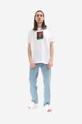 PLEASURES cotton T-shirt x Hunter S. Thompson Badge P22W053 white AW22