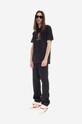 PLEASURES cotton T-shirt x Hunter S. Thompson Badge P22W053 black AW22