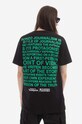 Clothing PLEASURES cotton T-shirt x Hunter S. Thompson Badge P22W053 black