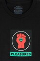 PLEASURES cotton T-shirt x Hunter S. Thompson Badge P22W053 black