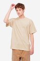 Carhartt WIP cotton T-shirt Carhartt WIP S/S Marfa T-shirt I030669 ARTICHOKE cotton beige I030669