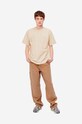 Carhartt WIP cotton T-shirt Carhartt WIP S/S Marfa T-shirt I030669 ARTICHOKE I030669 beige AW22