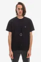 czarny Needles t-shirt bawełniany Męski