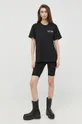 Karl Lagerfeld t-shirt bawełniany 225W1781 czarny