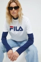 biały Fila t-shirt bawełniany