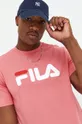 Βαμβακερό μπλουζάκι Fila Unisex