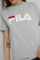 γκρί Βαμβακερό μπλουζάκι Fila