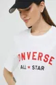 Converse t-shirt bawełniany biały