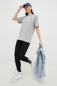 Bavlněné tričko Converse 10023876.A05 šedá SS23