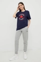 Converse tricou din bumbac bleumarin