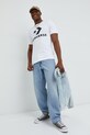 Odzież Converse t-shirt bawełniany 10024067.A02 biały
