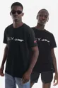 černá Bavlněné tričko SneakerStudio x Międzymiastowa Unisex