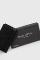 чорний Шкіряний гаманець Marc O'Polo