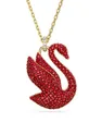 crvena Ogrlica Swarovski 5649773 ICONIC SWAN Ženski