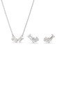 Swarovski colier si cercei MESMERA zirconiu cubic argintiu 5665829