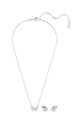 Swarovski colier si cercei MESMERA 5665829 argintiu AW23