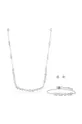 срібний Кольє, браслет і сережки Swarovski MESMERA Жіночий