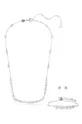 Swarovski nyaklánc,  karkötő és fülbevaló MESMERA 5665877 ezüst