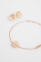 Βραχιόλι και σκουλαρίκια Guess JUBS03.187JW ροζ AW23