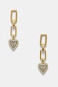 Σκουλαρίκια Guess ζιρκόνια χρυσαφί JUBE03.236JW