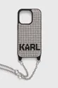 ασημί Θήκη κινητού Karl Lagerfeld Iphone 14 pro Γυναικεία