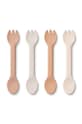 Liewood zestaw sztućców niemowlęcych 4-pack 4-pack różowy LW17396