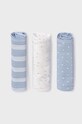 Mayoral Newborn pieluszka niemowlęca 3-pack Produkt niemowlęcy niebieski 19323.1Q.Newborn.9BYX