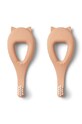 Liewood periuță de dinți pentru bebeluși 2-pack 2-pack portocaliu LW18225