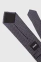 Hodvábna kravata BOSS čierna