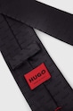 HUGO krawat jedwabny 50494277 czarny SS24