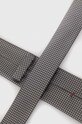 HUGO krawat z domieszką jedwabiu 50494295 szary AW23