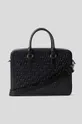 Karl Lagerfeld usnjena torba črna