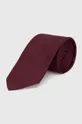 burgundské Hodvábna kravata Calvin Klein Pánsky