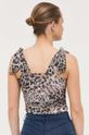 Odzież Guess top W3YP24.KBBF2 brązowy