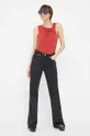 rosso Dkny top Donna
