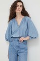 Τζιν πουκάμισο Levi's μακρύ μπλε A4887.0004